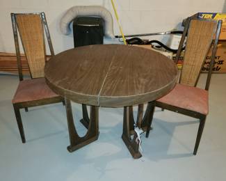 MCM table with 4 chairs