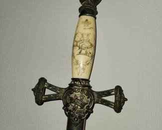 antique sword, detail
