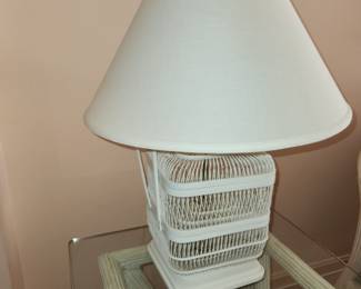 pair bird cage lamps
