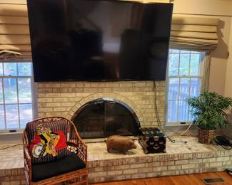 large Sharp Aquos flat screen TV