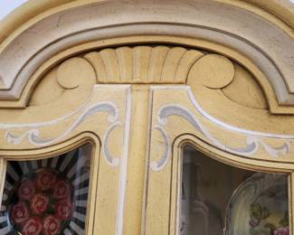 china cabinet by Drexel, detail