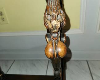 heavy, carved hall table