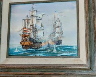 Beautiful all on canvas by J. Harvey