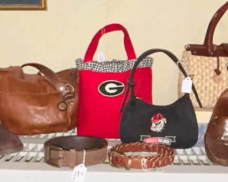 Georgia Bulldog purses and very nice ladies purses