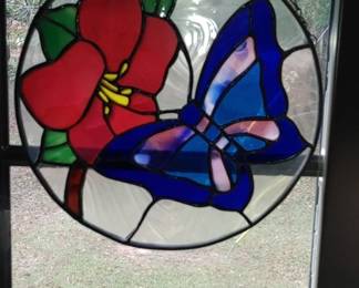 Beautiful stained glass window hanger