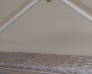 Beautiful white cast iron antique bed