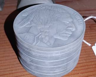 Vintage 1975 Buffalo Head Nickle Piggy Bank - Excellent Condition - 1926