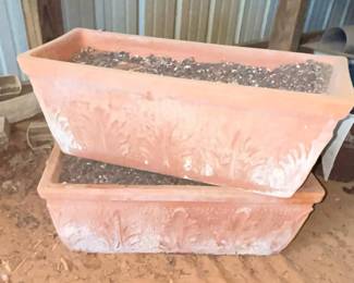 Beautiful vintage terracotta planters