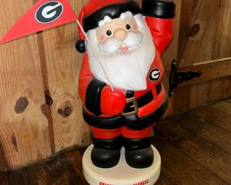 Georgia Bulldogs Santa Claus rolling remote control drink server