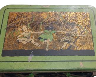 Beautiful metal antique children's lunch pail