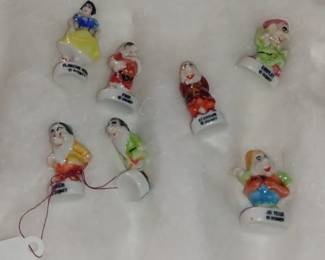 French miniature snow white porcelain set
