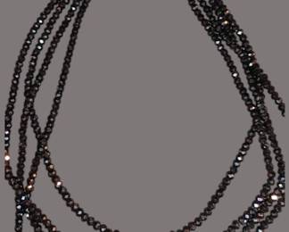 Gorgeous designer blackjet beads with beautiful magnetic closure