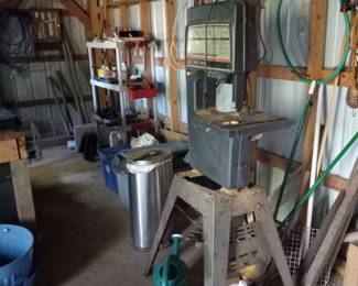 More pictures of tools and items in the barn ( band saw above)