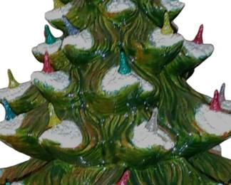 Vintage ceramic Christmas tree I'll take pictures of it on tomorrow
