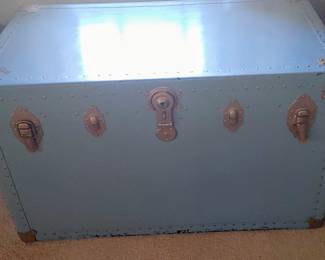 Vintage metal trunk