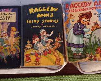First edition hardback Vintage Raggedy Ann books