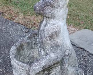 Beautiful vintage concrete bunny large