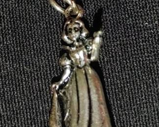 Vintage sterling silver Snow White charms