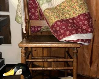 Antique wooden lighter back chair a gorgeous handmade wooden Duck