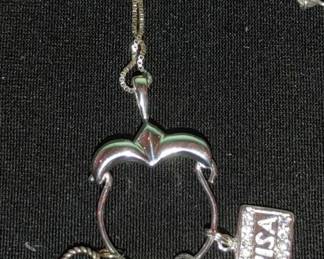 Beautiful sterling silver charm bracelet definitely for the shopper