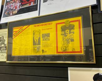 This signed football memorabilia featuring Donny Anderson playing for the Washington Redskins as number 9 is on sale. Please call or text 703-895-9344 to buy or for questions.