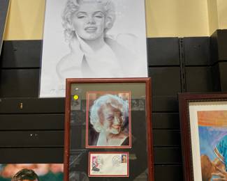 This signed and framed Marilyn Monroe memorabilia set is on sale. Please call or text 703-895-9344 to buy or for questions.