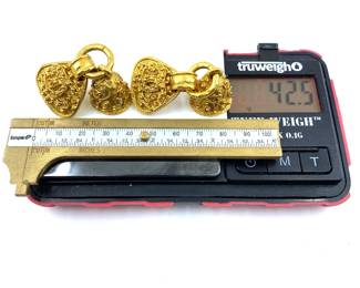 These Chanel custom bell shaped earrings are on sale for $600. The size and weight in grams is shown on the picture. Please call or text 703-895-9344 to buy or for questions.