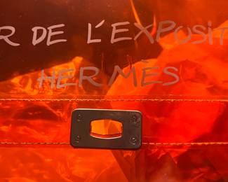 Hermes pvc Bag authentic, need button replaced. 