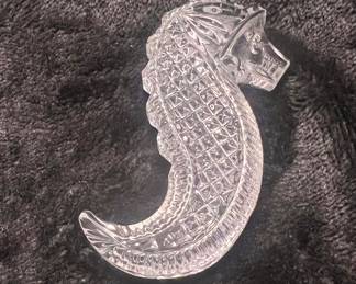 Waterford Seahorse crystal 