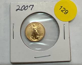 2007 1/10OZ GOLD AMERICAN COIN