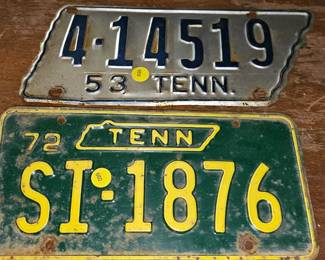 VINTAGE TN LICENSE PLATES