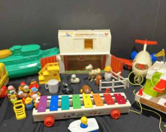Assortment Of Vintage Fisher Price Toys