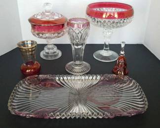 Red Clear Glass Collection