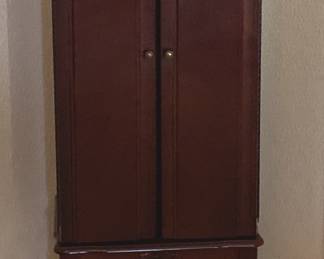 Vintage Cherrywood Jewelry Armoire
