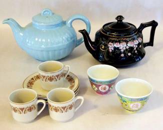 Vintage Light Blue Hall Teapot