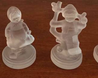 Goebel Frosted Glass Figurines