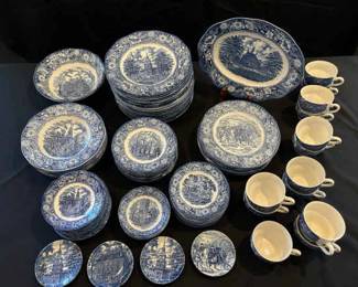 86pc Liberty Blue China Set
