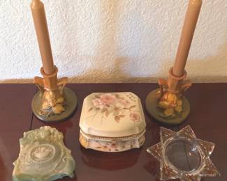 Candlesticks Decorative Boxes Roseville