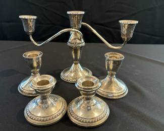 925 Sterling Candlestick Sets