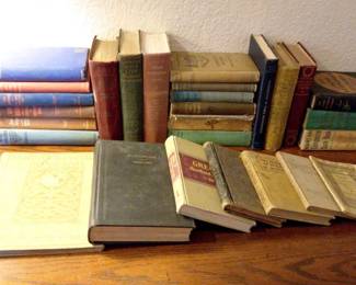 Collection Of Vintage Antique Books
