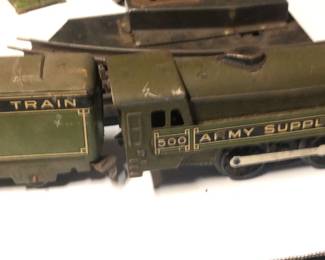 Rare Vintage Army Supply Train Set World War II