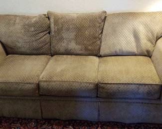 Olive Tone Chenille Sofa