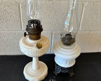 VintageAntique Oil Lamps