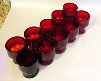 9 Georgian Honeycomb Red