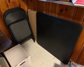 New card table and chairs