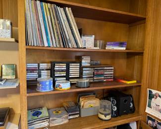 Vinyl, cassettes, dvds, cds