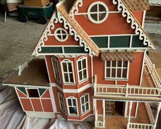 Wooden dollhouse