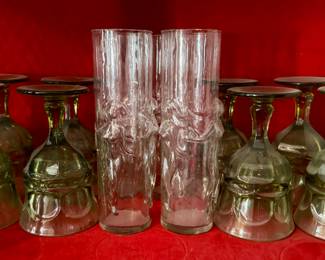 Vintage colored glass