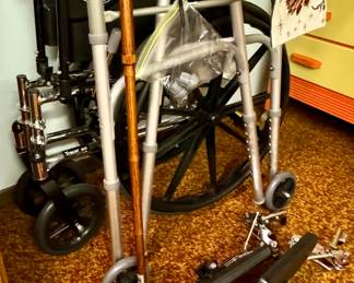 Wheelchair, walkers, shower chair, toilet chair