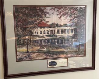 Como Pavilion, signed artist proof, Susan  Amidon